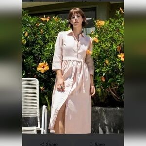 Zara Light Beige Button-Up Shirt